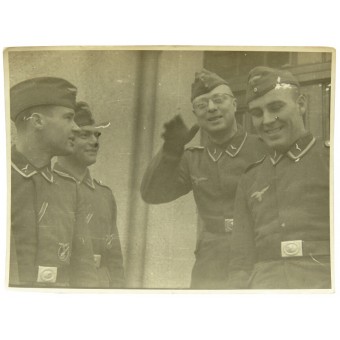 Luftwaffe Flak män. Järnkors och Flakkampfabzeichen. Espenlaub militaria